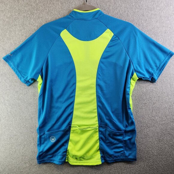 Canari Cycling Jersey Womens XL Blue Fusion Tee Performance Top Back Pockets New - Picture 4 of 13